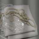 Pinch Pleated Sheer Curtains 2 Panels Off White Curtains for Living Room Bedroom Semi Sheer Light Filtering Chiffon Curtain & Drapes for Sliding Glass Door, 52 inch Width x 108 inch Length