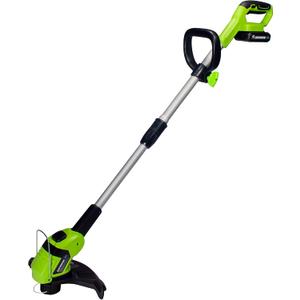 Earthwise LST02010 20-Volt 10-Inch Cordless String Trimmer, 2.0Ah Battery & Fast Charger Included, One Size