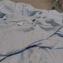 ALYVIA SPRING Waterproof Fabric Shower Curtain Liner, Washable Cloth Shower Curtain for Bathroom - Standard Size 72x72, Blue