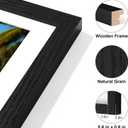 Vittanly 15x17 Collage Picture Frame, Displays 7Pcs 4x6 Pictures with Mat, 4x6 Picture Frames Collage Wall Decor for Horizontal or Vertical Display, Black, 1 Pack