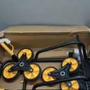 VEVOR Stair Climbing Cart, 770 lbs Stair-Climbing Capacity, Heavy-Duty Folding Trolley Cart with Telescoping Handle, 6 Wheels and 2 Bungee Cords, Stair Climber Dolly for Home, Groceries, Warehouse