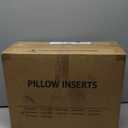 puredown Euro Pillow Inserts 24 x 24 (Pack of 2, White), Feather Down Pillow Stuffer, White Throw Pillows for Bed, Couch, and Cushion