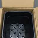 WFLNHB 2 Gallon 10 Pcs Square Plastic Plant Pots Flexible Nursery Pot Planter Nursery Pots Suitable for Flower Vegetables Succulents Black