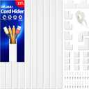 Delamu 157in Cord Hider Wall, TV Cable Hider Cord Covers for Wires on Wall, Large Cable Management Raceway, Paintable Wire Hiders Wire Covers for Cords for TV on Walls, 10 X L15.7 W1.18 H0.6in, White