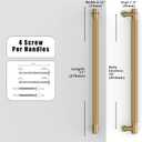 10 Pack Champagne Bronze Knurled Cabinet Pulls 10 Inch(254mm) Kitchen Cabinet Handles Cabinet Hardware for Drawer Pulls