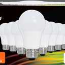 Feit Electric A19 LED Light Bulbs, 60W Equivalent, Dimmable, E26 Standard Base, 90 CRI, 800 Lumens, 2700K Soft White, 120V, 22 Years Lifetime, Damp Rated, 8 Pack, OM60DM/927CA/8