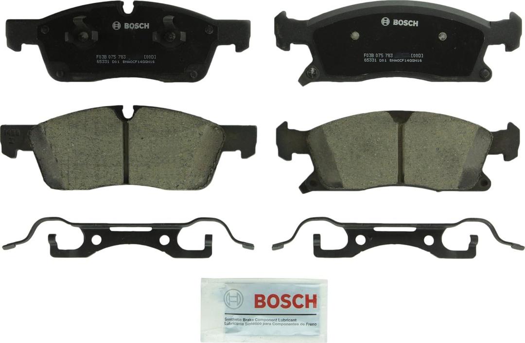 BOSCH BC1455 QuietCast Premium Ceramic Disc Brake Pad Set - Compatible with Select Dodge Durango; Jeep Grand Cherokee; Mercedes-Benz GL350, GLE300d, GLE350, ML250, ML350, ML400; FRONT