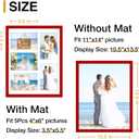 decorUhome 11x14 Picture Frames Collage Wall Decor, Display 5Pcs 4x6 Photos with Mat or 1Pcs 11x14 Unmatted, 5 4x6 Collage Picture Frames for Wall Mounting, Red