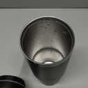 Metalya 30 oz Tumbler with Handle and Straw, Vacuum Insulated Tumblers with Flip Straw and Top Handle, Leakproof Powder Coated Tumbler, Stainless Steel Travel Mug for Coffee Water (Black)