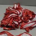 Newwiee 24 Pcs Western Party Chair Sashes Red Paisley Chairs Bands Spandex Floral Chair Cover Bands for Western Cowboy Themed Party Decorations