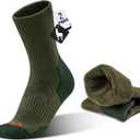 Alpaca Wool Hunting Socks 2 pairs for Men Women, Thermal Warm Compression Thick Winter Cushioned Hiking Boot Moisture Wicking (9-13)