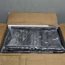 Furologee Entryway Table, 38'' Console Sofa Table with 3 Fabric Drawers, Industrial Entry Way Table with Storage Shelves, Display Shelf for Living Room, Hallway, Entrance, Foyer, Rustic Brown