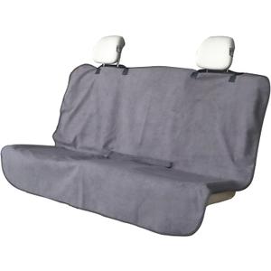 Back Seat Cover for Car Trucks Van SUV,Waterproof Rear Bench Towel Seat Covers for Dogs and Kids,Automotive Backseat Protector (Grey)