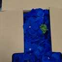 AVIVIHO 60 PCS Royal Blue Hydrangea Artificial Flowers Bulk Fake Flowers Hydrangea Silk Flowers with Stems Heads for Wedding Party Home Decor Table Centerpieces Father's Day Decoration