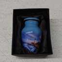 Handcrafted Lighthouse Keepsake Urn, Mini Memorial Token with Premium Case & Bag