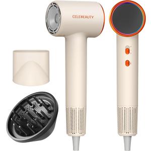 Hair Dryer Blow Dryer with Magnetic Diffuser & Nozzle, 110000 RPM Brushless Motor Ionic Hairdryer for Fast Drying & Frizz Control, Lightweight Low Noise Blowdryer for Home Travel Salon, All Hair Types