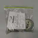 Kwikset 663 Deadbolt Unkeyed Deadbolt Lock, Satin Nickel Round Interior Turn Piece for Front Entry Door, with Latch and Adapter, No Exterior Assembly