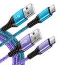 C Charger Cord Fast Charging USB Type C Cable Android Charger Cables 6FT 2Pack for Samsung Galaxy S26 S25 S24 S23 S22 S21 S20 Ultra S20+ Note 20 10 S10 S9 Plus A12 A11 A52 Google Pixel 6 5 4 4a 3a XL