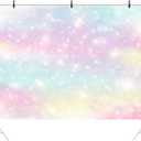 Glitter Rainbow Photo Backdrop Watercolor Newborn Photography Background 7x5ft Colorful 1st Birthday Backdrop Girl Party Decorations Baby Shower Supplies Cake Table Banner Bokeh Photo Booth Props
