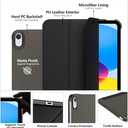 Moko for iPad (A16) 11th Generation Case, iPad 10th Gen Case, Black
