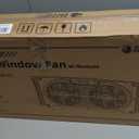 BEYOND BREEZE Twin Window Fan with Reversible Airflow, 9-Inch Window Fan with Remote Control and 3 Speeds, Expandable Window Exchaust Fans for Home Bedroom