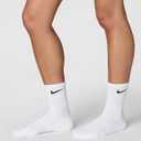 Nike Unisex Adult Everyday Cushioned Training Crew Socks (3 Pairs) (White)