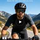 CHOVE 4K Camera Glasses, AI Smart Sports Recording Sunglasses, HD Video & Photo, Electronic Image Stabilization, Live Translation, AI Voice Assistant, IP66 Waterproof for Cycling Hiking