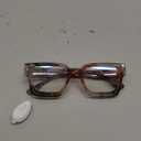 livho Oversized Blue Light Blocking Glasses for Woman and Men - Rectangle Fashion Glasses for Computer, Chic Preppy Frame (Amber Marble)