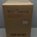 Large Outdoor Wall Lantern Sconce, 16.3 Inch Tall Modern Outdoor Wall Light Fixture, Anti-Rust Exterior Lighting Lamp, Waterproof Exterior Lighting with clear glass for Porch, Entryway, Garage (White)