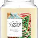 Yankee Candle Large Jar Scented Candle with up to 150 Hour Burn Time, Premium Plant Wax Blend for Consistent Burn, 22 oz Jar Candle with Room Filling Fragrance, Christmas Cookie