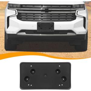 Hoolcar Front License Plate Frame Car License Plate Mounting Bracket Holder Compatible with Chevrolet Suburban Tahoe 2020-2024, Black