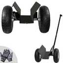 Heavy Duty Panel Dolly & Drywall Cart, Door Dolly 800lbs Weight Capacity, 10" All-Terrain Pneumatic Wheels Detachable Handles for Versatile Material Handling
