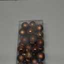 1.57" Brown Christmas Ornaments for Christmas Tree 36 Pcs Mini Shatterproof Balls Christmas Tree Decorations Small Xmas Ornaments Balls with Hanging Loop for Wedding Holiday Party Wreath Home Decor