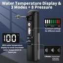 Water Ear Wax Removal Kit - Electric Ear Cleaner with LED Display, Ear Irrigation Kit Tool for Adults & Kids - Clear Wax Ear Built Up, 8 Pressure Settings & 6 Tips (Black)