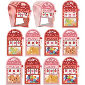 4 x 50 Pack Valentines Day Cards for School Funny Class Exchange Cards Bulk with Clear Treat Bags and Self Adhesive Tape Happy Valentines Party Favor for School Classroom Classmates Parents Teachers Gifts