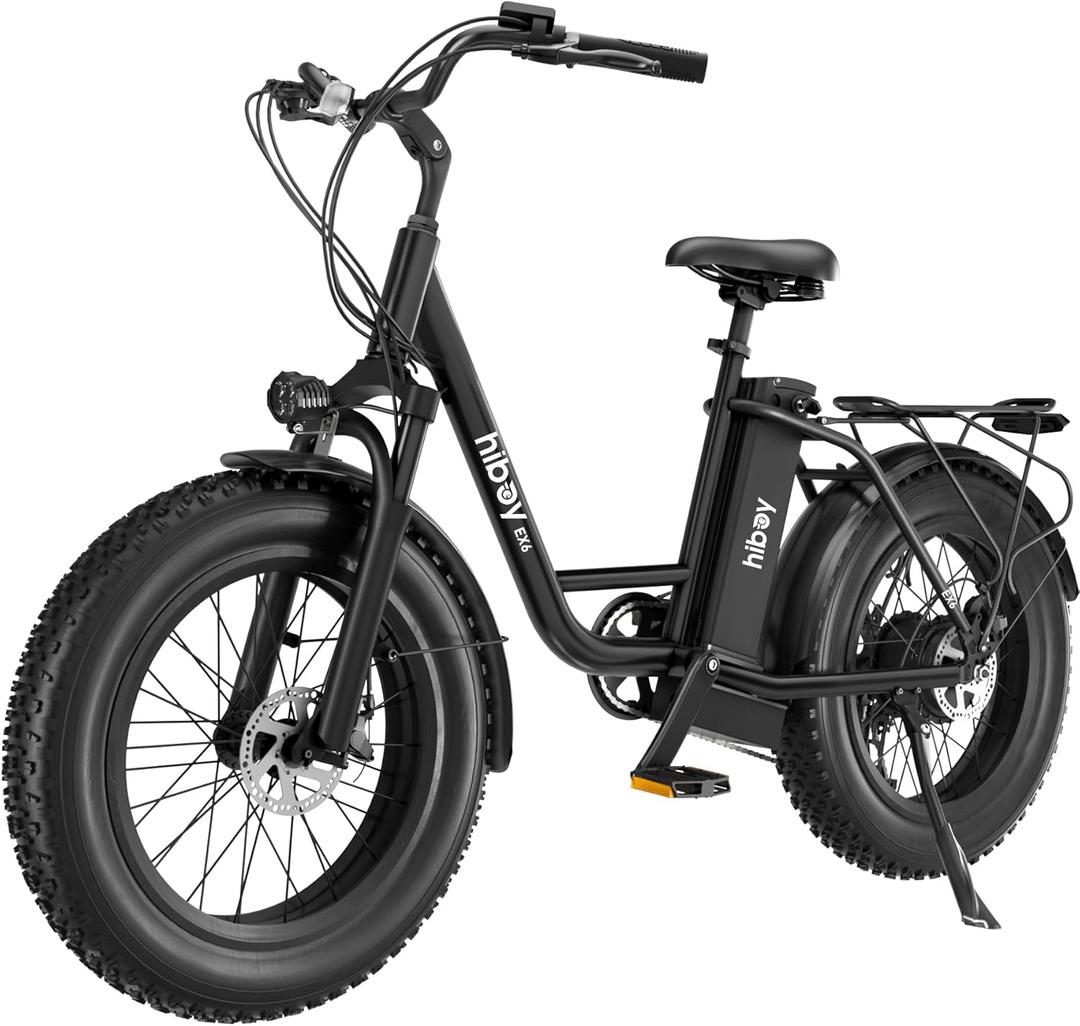 Hiboy Electric Bike for Adults with 960W Peak Motor, 25mph Maximum Speed, 48V Removable Battery, 20" Electric Bicycle with Shimano 7-Speed and Front Suspension (Black)
