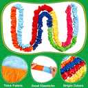 Jecery Cooperative Stretchy Band Carnival Games Elastic Fleece Tug of War Rope Sack Race Bags Legged Race Bands for Stretchy Band Music Activities Field Day Kids Adult Games, 16.4 ft