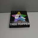 Smart Christmas Tree Topper, 10 Rainbow Lacquer Star with RGB Color Changing, Static & Dynamic Modes, USB Powered, 15 LEDs for Xmas Tree Decoration