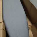 Jakeefud Deluxe Ironing Board with Heat Resistant Cover and Thicken Felt Pad, Heavy Sturdy Legs,Full Size Hanger Iron Board,Foldable (L-Grey)