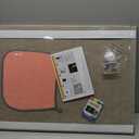 Magnetic Chalkboard Felt Bulletin Board Combination, 24"x18" Large Blackboard & Felt Cork Board Combo, Self-Adhesive Push Pins Vision Board for Home, School and Office