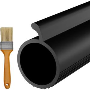 Garage Door Seal P Bulb - 16.5ft Flexible Weatherproof TPE Seal for Single-Channel Doors, Easy DIY Installation, Prevents Drafts, Noise Reduction, Saves Energy, 0.19" Tip | Fits 0.20-0.25" Channels