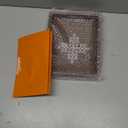 Coffee table tray - decorative trays for home decor - serving trays with handles for kitchen - decor tray - indian return gift, diwali, pooja - 10" X 8" X 2" size, in blue and brown (1, Brown)