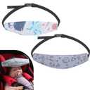 PandaEar 2 Pack Baby Head Support for Car Seat, Carseat Head Band Straps for Toddler Kids Children Infant, Neck Relief Headrest Strap for Stroller Car Seat