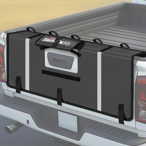 Tailgate Pad for Mountain Bikes, HeavyDuty Pickup Truck Tailgate Protector, ScratchResistant Tailgate Pad, Fits 5 Bikes, Tailgate Cover for Mountain Trail Bikes, Easy Install with Secure Strap