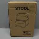 Toddler Step Stool,2 Step Stools for Kids with Anti-Slip Surface and Rubber Bottom, Kids Step Stool Poop Stool for Toilet Potty Training, Bathroom, Kitchen(Include 2 Ducks) (Gray)