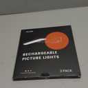 FULEN 2 Pack Picture Lights for Wall,Battery Operated Wall Sconce Rechargeable,LED Wall Light Cordless with Remote,3 Color Temperature, Art Lights for Painting,Frame,Gallery,Dartboard Lights,Black