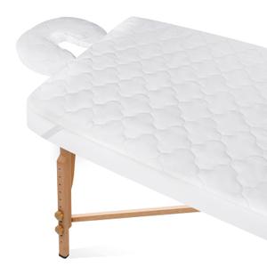 2-Piece Waterproof Massage Table Sheet Set, Extra Soft, Cushy, for Massage Tables, Includes Massage Fitted Sheet and Face Rest Cover, White