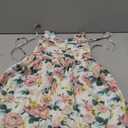 Girls Dress Casual Clothes Above Knee Floral Printed Dresses Backless Summer Dresses (10 -11 Years)