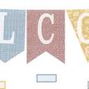 Teacher Created Resources Classroom Cottage Pennants Welcome Bulletin Board (TCR7170)