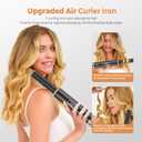 5 in ONE Hair Dryer Brush, Blow Dryer Curling Wand Hair Styling Tools Set, Ionic Hot Air Brush Round Brush Blow Dryer, Left&Right Styler 100-120V